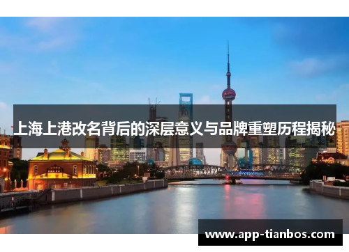 上海上港改名背后的深层意义与品牌重塑历程揭秘